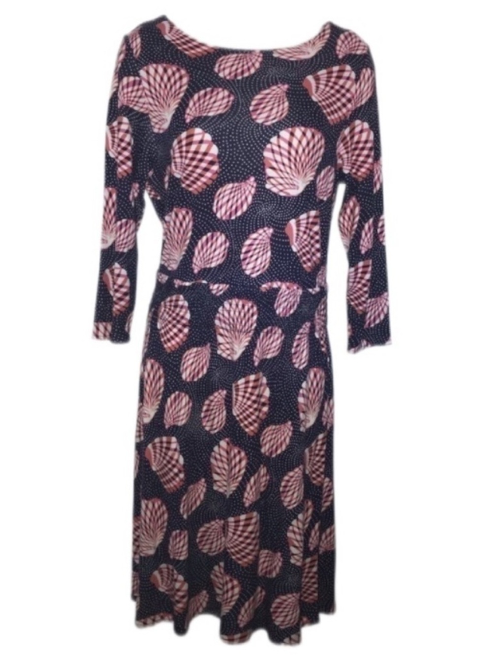 Lilly Pulitzer Knit Midi Women Dress S Navy Blue White Pink Orange*